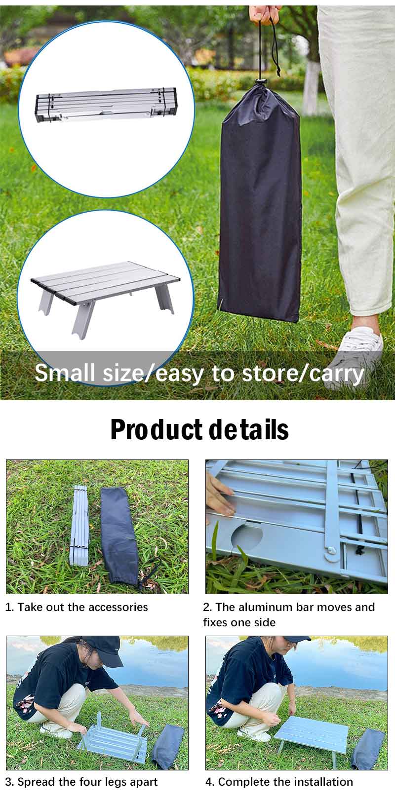 camping table foldable outdoor