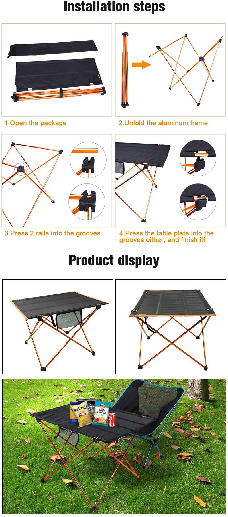 picnic table foldable