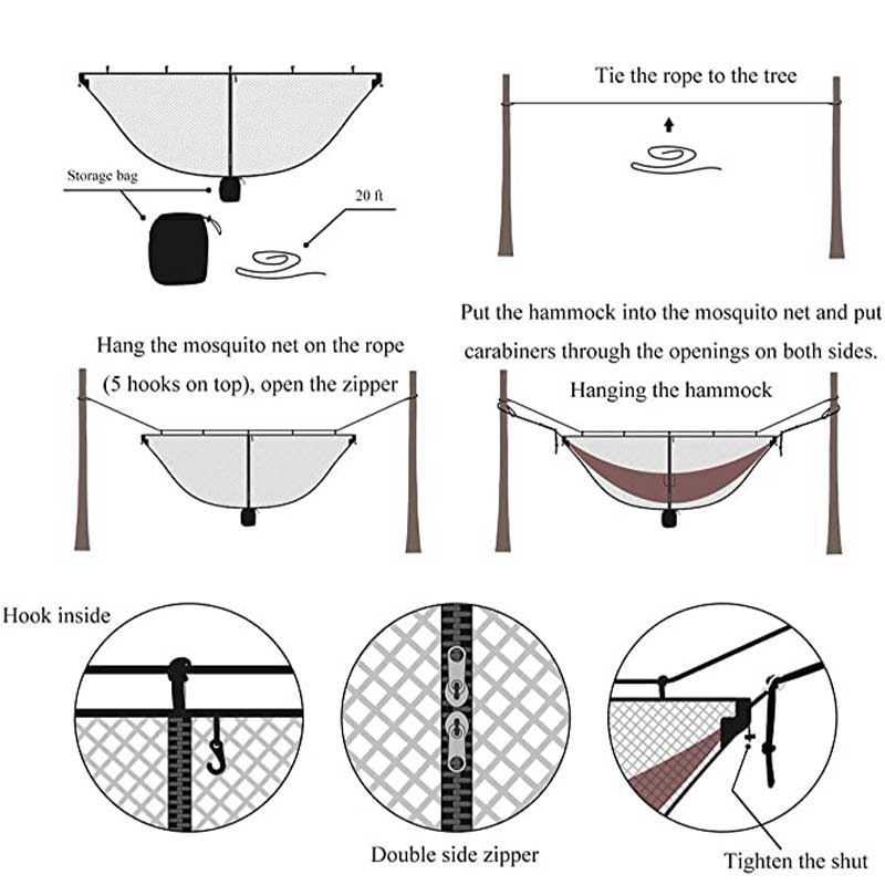 Mosquito Net Hammock Camping