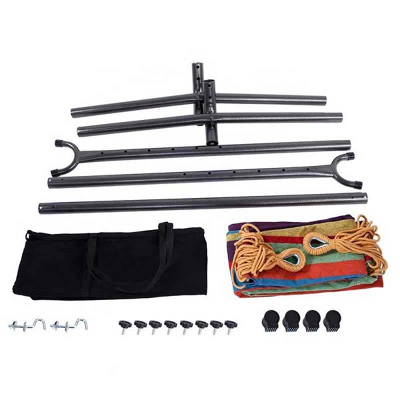 Холщовый гамак с подставкой