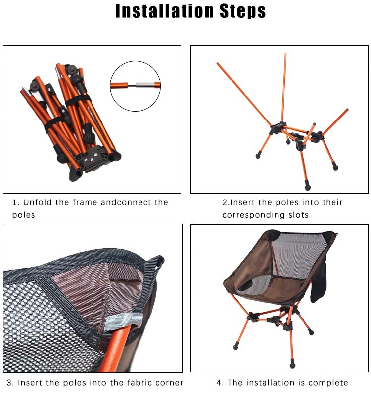 Портативный складной стул для лагеря