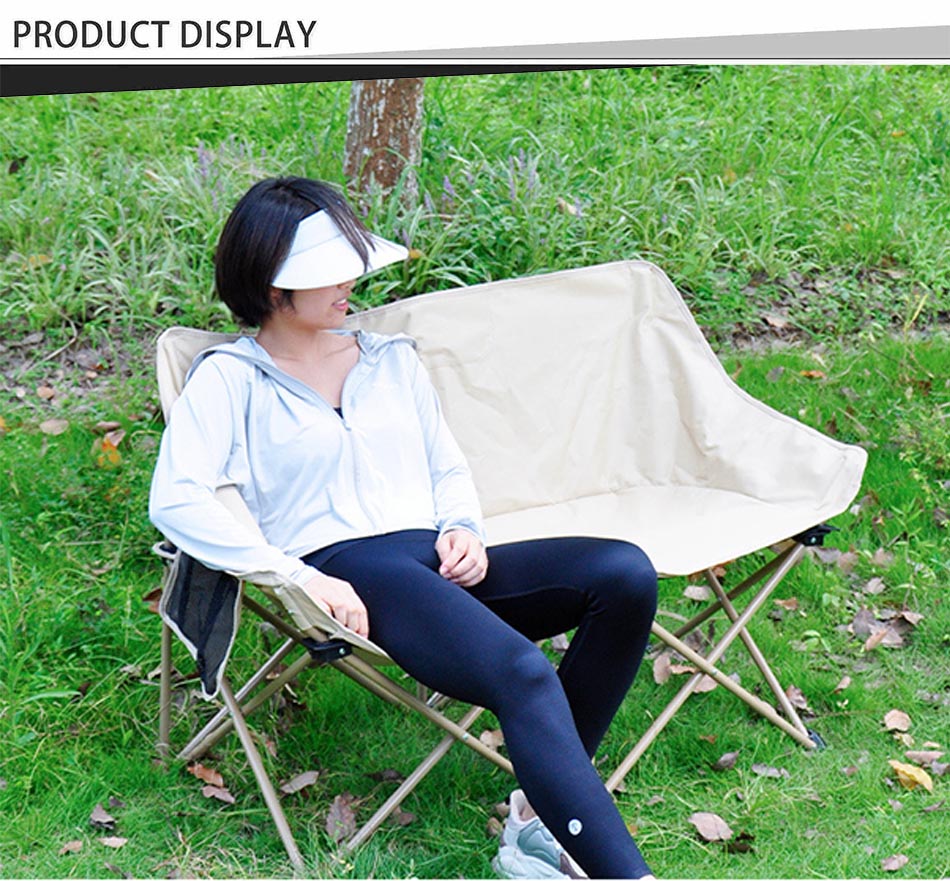 Outdoor Double Seat Folding Camping Chair