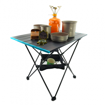 Оптовая небольшая портативная легкая уличная мебель на заказ, алюминиевые складные обеденные столы для пикника и кемпинга