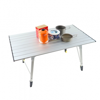 высококачественный легкий складной алюминиевый стол для кемпинга для вечеринок на открытом воздухе и в помещении - регулируемый по высоте