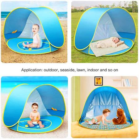детская портативная компактная всплывающая пляжная палатка для ребенка 