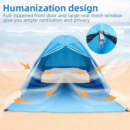 Мгновенная переносная детская пляжная палатка с защитой от солнца UPF 50+ 