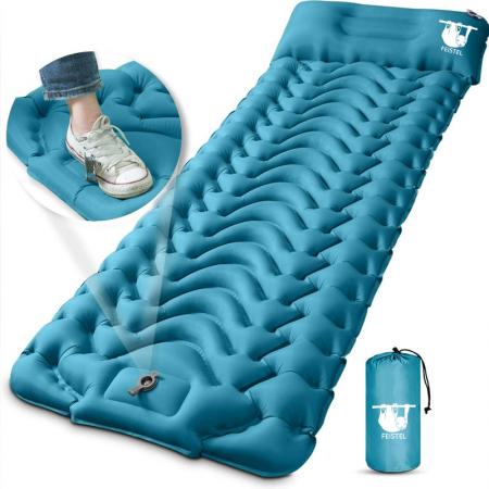 спальный коврик для кемпинга на открытом воздухе со встроенной подушкой для пеших походов 