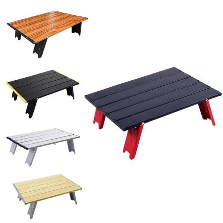 складной стол для кемпинга на открытом воздухе, алюминиевый складной столик, легкий портативный столик для кемпинга, для пикника, пляжа, на открытом воздухе 