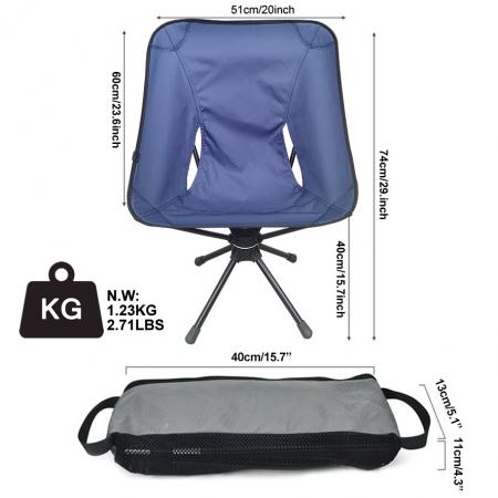 Уличный вращающийся стул для кемпинга, уличный стул и сумка для стула, черный, зеленый, синий, вращающееся кресло для отдыха 