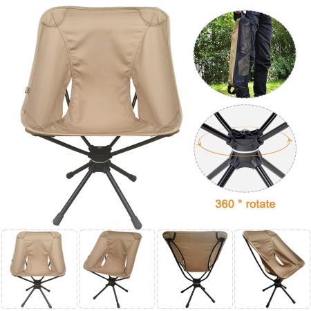 Складной легкий поворотный стул для походов на открытом воздухе для пеших прогулок и путешествий 