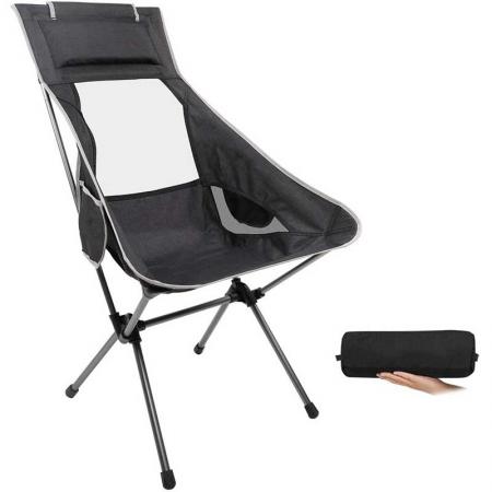 сверхлегкий стул для кемпинга с высокой спинкой, легкие складные стулья с подголовником, компактный переносной стул для кемпинга, походы, пикник 