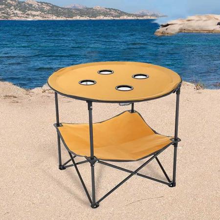 столы складной переносной стол с 4 подстаканниками и сумкой для хранения складной пикник для пляжа на открытом воздухе 