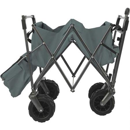 универсальная тележка трансформируемая коляска-фургон садовая тележка для детей и грузов красная 