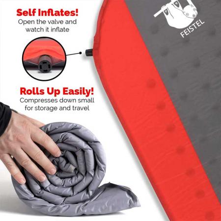 2022 горячие продажи изготовленный на заказ спальный коврик самонадувающийся спальный коврик легкий пенопласт для походов кемпинга 