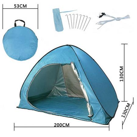 Уличная палатка с защитой от ультрафиолета, пляжный тент, укрытие, пляжный навес, палатка, солнцезащитный козырек, подходит для 2-3 человек 