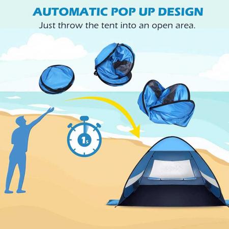Пляжная палатка, легкий пляжный козырек от солнца, навес, кабана, пляжные палатки, подходят для 3-4 человек.
 