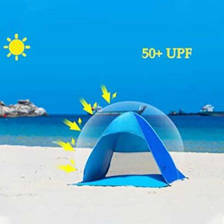 раскладывающаяся пляжная палатка с защитой UPF 50+ раскладывающийся пляжный козырек от солнца
 