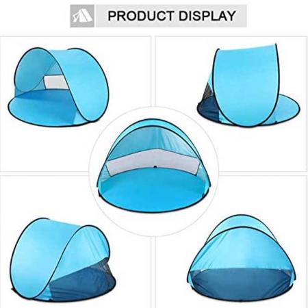 Индивидуальный логотип детская палатка пляжная анти-УФ мгновенная портативная палатка всплывающая детская пляжная палатка для кемпинга на открытом воздухе
 
