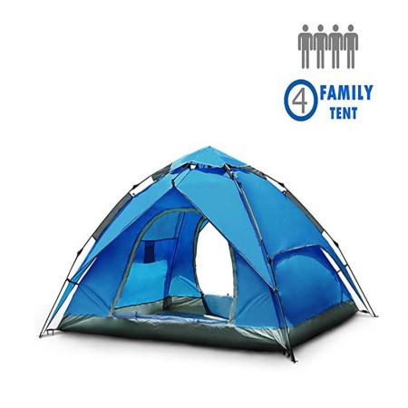 водонепроницаемые автоматические семейные переносные палатки для кемпинга на 3-4 человека для походов на открытом воздухе
 