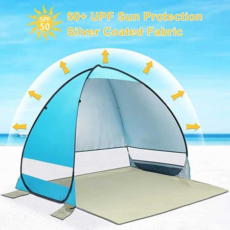 водонепроницаемая пляжная палатка с навесом от солнца для семейного кемпинга и рыбалки
 