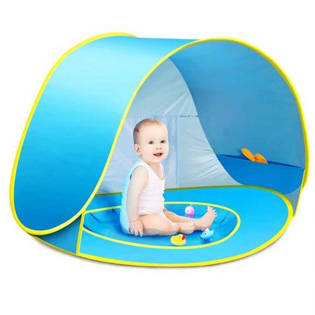 Детская пляжная палатка, всплывающий переносной тент, защита от ультрафиолета, солнцезащитный козырек для младенцев
 