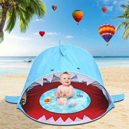 детская пляжная палатка с бассейном UPF 50+ пляжный навес от солнца уличная палатка для младенцев и детей
 