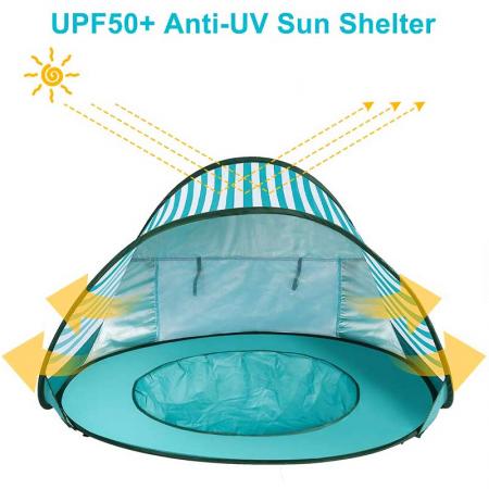 Детская пляжная палатка, детская палатка для бассейна, защита от ультрафиолетовых лучей, солнцезащитные козырьки, портативный мини-бассейн
 