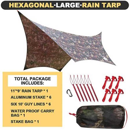 Открытый кемпинг водонепроницаемый солнцезащитный козырек от дождя гамак брезент гамак дождевик
 