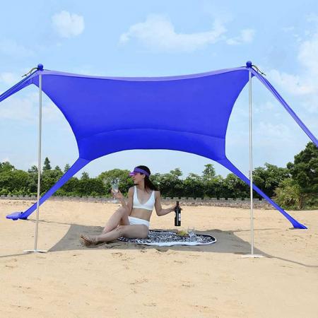 высококачественный всплывающий тент для пляжа, солнцезащитный козырек, УФ 50+, брезент для кемпинга с мешком для песка
 
