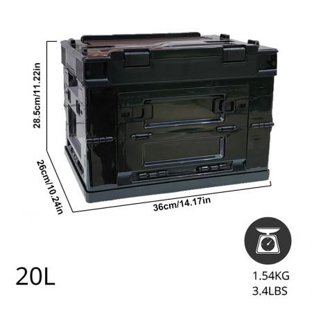 20L 28L 50L PP складной ящик для хранения для пикника в кемпинге
 