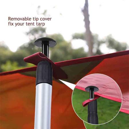 телескопические столбы для палатки легкие брезентовые столбы красные , утолщенные алюминиевые стержни сумка для палатки
 