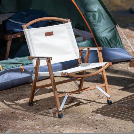 Amazon горячие продажи уличной мебели деревянный портативный складной стул для кемпинга открытый садовый стул 