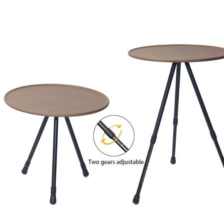 Кемпинг круглый стол складной открытый портативный складной стол для пикника высота 35-53,5 см 