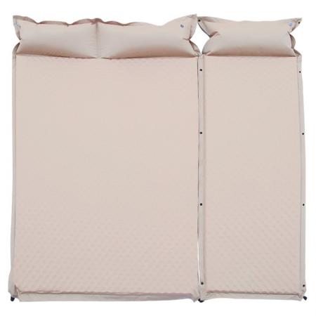 Двойной самонадувающийся спальный коврик ПВХ Кемпинг Сверхлегкий спальный коврик для кемпинга 2 человека Толщина 3 см / 5 см 