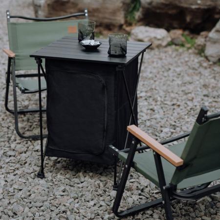 2023 новый многофункциональный походный открытый стол складной стол для пикника лагерь стеллаж для хранения с корзиной для хранения 