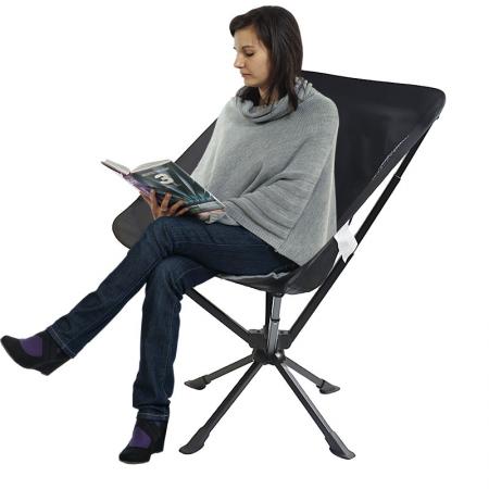 Портативные складные стулья для кемпинга с поворотом на 360 градусов на открытом воздухе 