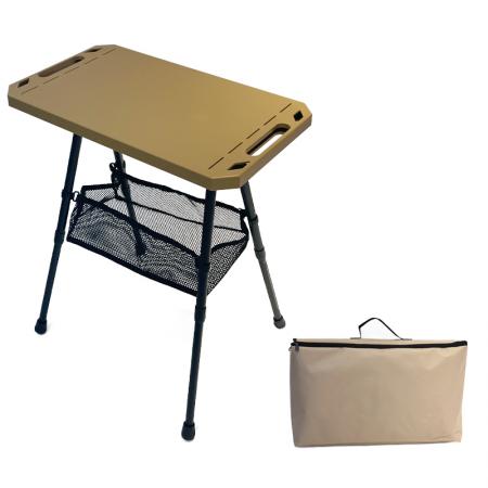 Складной уличный пикник, компактный, удобный для путешествий, портативный складной тактический квадратный стол
         