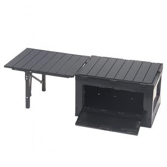 Алюминиевый ящик для хранения на открытом воздухе со столом