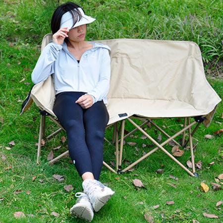 Низкий MOQ с двойным сиденьем на открытом воздухе легкий складной пляж 