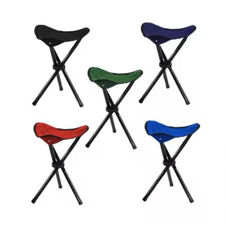 outdoor multifunctional metal portable mini lightweight camping modern triangle oxford fishing stool 