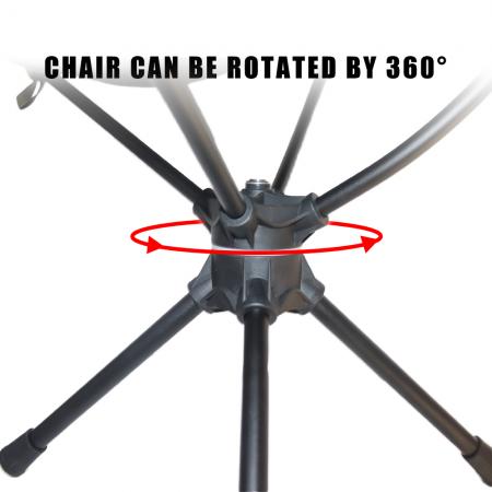 Сверхлегкий портативный стул для кемпинга на пляже, вращающийся на 360°, портативный стул для рыбалки 