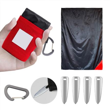 Водонепроницаемое одеяло из нейлона Ripstop, легкое, компактное, легко помещается в кармане 