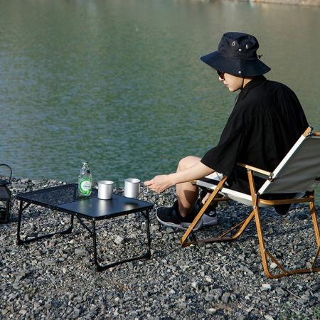 Садовая мебель, сверхлегкий переносной сетчатый стол для кемпинга, складной алюминиевый стол IGT