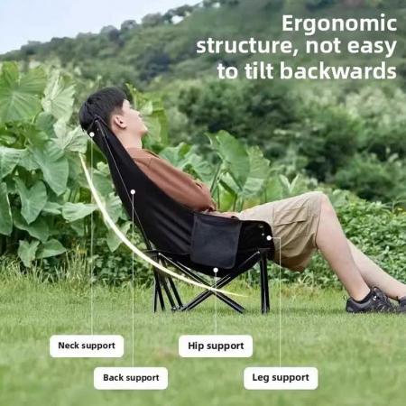 Сверхлегкий складной стул из нержавеющей стали для отдыха на природе, легкий стул для пляжного отдыха и кемпинга 