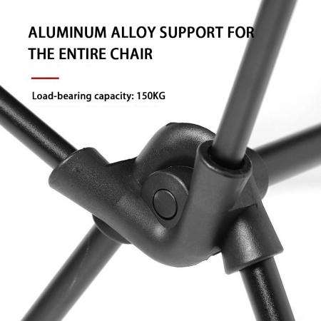 Уличное дышащее расширенное кресло-полумесяц, портативное складное кресло с параллельными брусьями, высокой спинкой, для кемпинга и пляжа. 