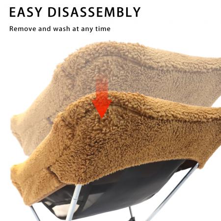 Зимний теплый утепленный шерстяной чехол для стула, походного или пикникового кресла-шезлонга, высококачественный чехол для складного стула для кемпинга и отдыха на природе. 