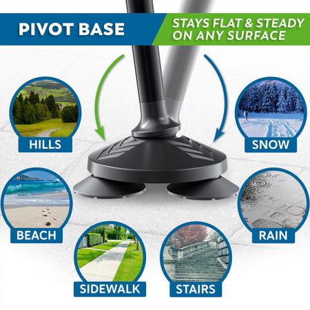 Новая трость для пожилых людей, складная, с Т-образными рукоятками, устойчивая, нескользящая, складная, для походов и прогулок. 