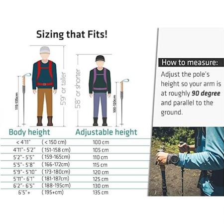 Amazon горячие продажи OEM складные сверхлегкие складные складные палки треккинговые палки складные 