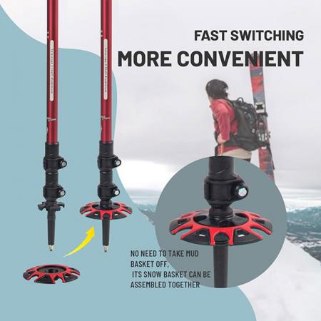 палки для горных походов, палки с быстрорегулируемыми замками