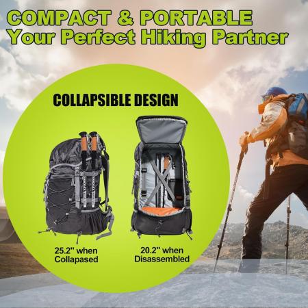 сверхлегкие треккинговые палки складные легкие походные трости для кемпинга на открытом воздухе 